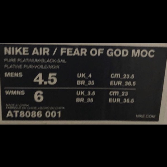 Fear of god sneakers